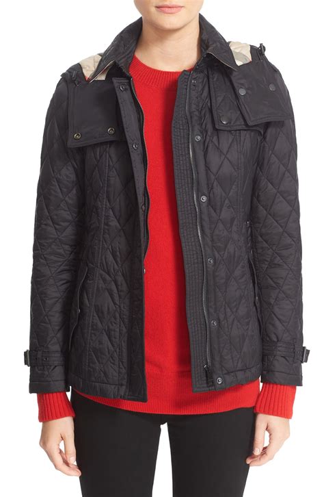 burberry short finsbridge coat|burberry quilted jacket.